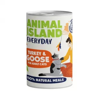 ANIMAL ISLAND Everyday Peru e ganso - Alimento húmido para gatos - 400 g