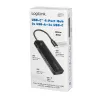 Hub USB-C, 4 portas 2x USB-A, 2x USB-C, preto