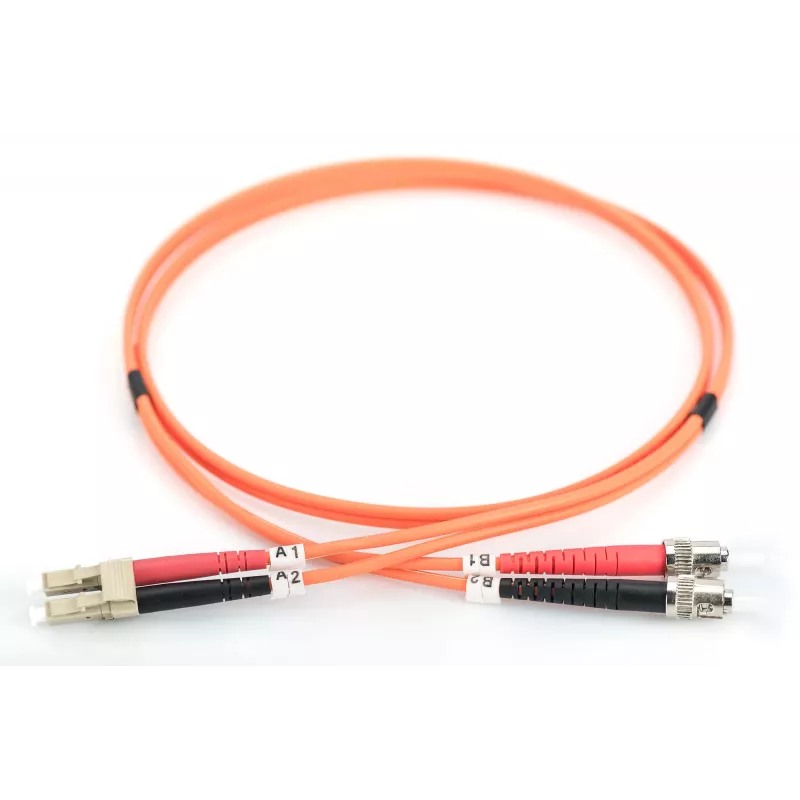 Cabo de rede de fibra ótica multimodo - LC - ST - 10 m - I-VH - OM2 - LC - ST