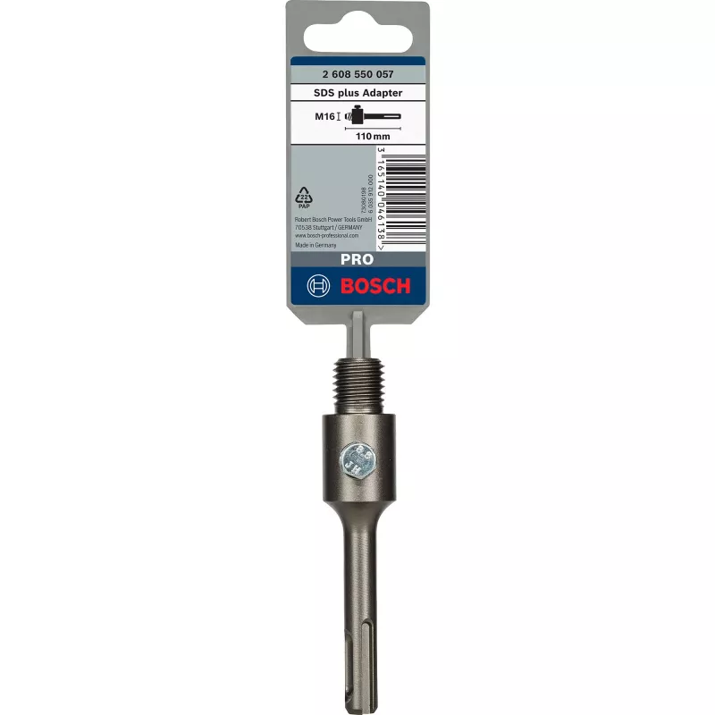 Bosch adaptador com haste SDS-plus para coroas M16, 105 mm