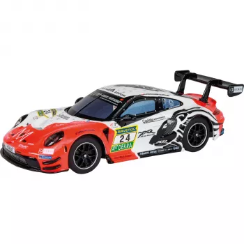 Slot Car CARRERA HYBRID Porsche 911 GT3 R «Lionspeed GP, N.º 24» – modelo de corrida híbrido à escala