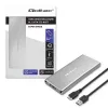 Caixa de alumínio QOLTEC 51833 para SSD M.2, SATA para USB 3.0, suporta até 2 TB