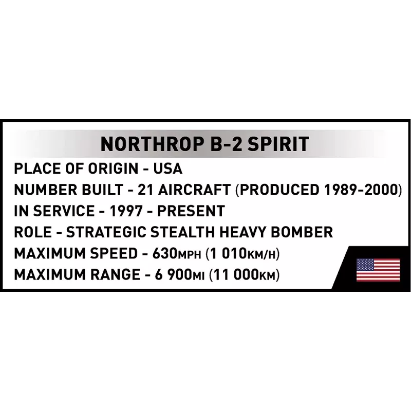 Kit de modelismo Cobi Northrop Grumman B-2 SPIRIT