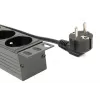EnerGenie EG-PDU-014-F unidade de distribuição de energia para rack (8 tomadas FR, 1U, 16A, ficha Schuko, 3m, preto)