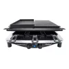 Steba RC 4 Plus Deluxe Chrome grelhador raclette, aço inoxidável/preto