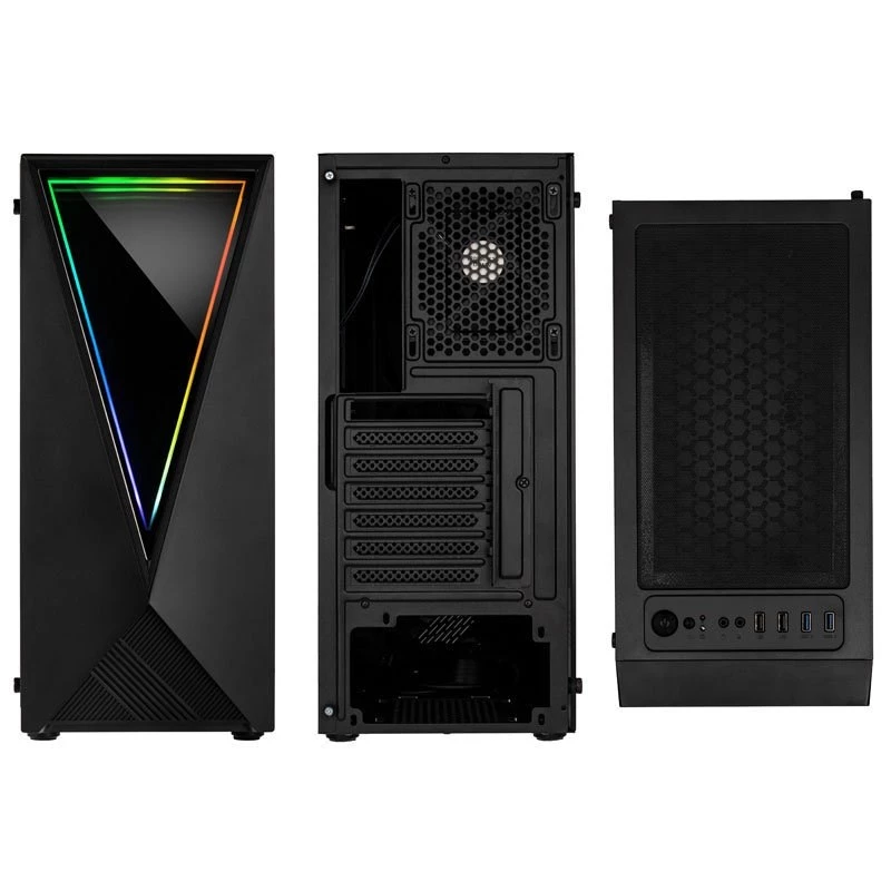 Kolink VOID RGB caixa de PC torre, preta, com janela, ventoinha LED, filtro de poeira