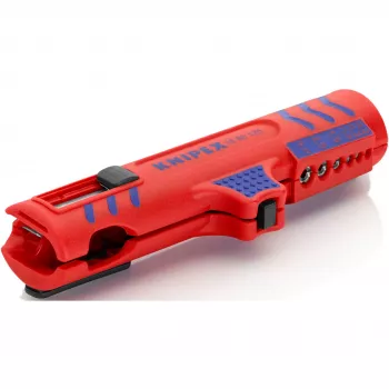 Descarnador de cabos Knipex 16 85 125 SB azul, vermelho