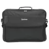 Mala para portátil Manhattan Cambridge 17,3 polegadas, design Clamshell, preto, LOW COST, compartimento para acessórios, compartimento para documentos na parte traseira, alça de ombro (amovível), compatível com Targus CN418EU, mala para portátil, três anos de garantia