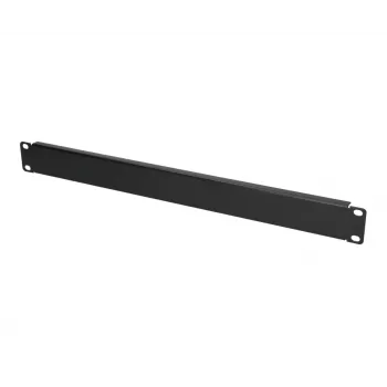 Painel cego para rack Extralink Front Blank Panel 1U 19 polegadas preto, caixa em aço