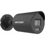 Câmara de segurança IP Hikvision Pro Series 6 MP Darkfighter mini bullet fixa, 6 MP, CMOS de 1/2,4 polegadas, campo de visão 114,8°×60°, 30 fps, com fios, interior/exterior, teto/parede, preta