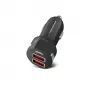 Carregador para automóvel ESPERANZA EZ110 preto – entrada 12–24 V, 2× USB-A 2,1 A, Quick Charge 3.0, 36 W