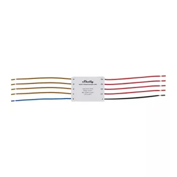 Desacoplador de 4 canais Shelly Shelly_4CD 230V – interface de relé para calha DIN para quatro circuitos