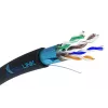 Cabo de rede Extralink Twisted Pair CAT5E FTP (F/UTP) V2 exterior 305M preto