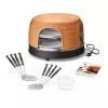 Forno de pizza elétrico Emerio PO-116124.1 com função de pré-cozedura, adequado para até 8 pessoas