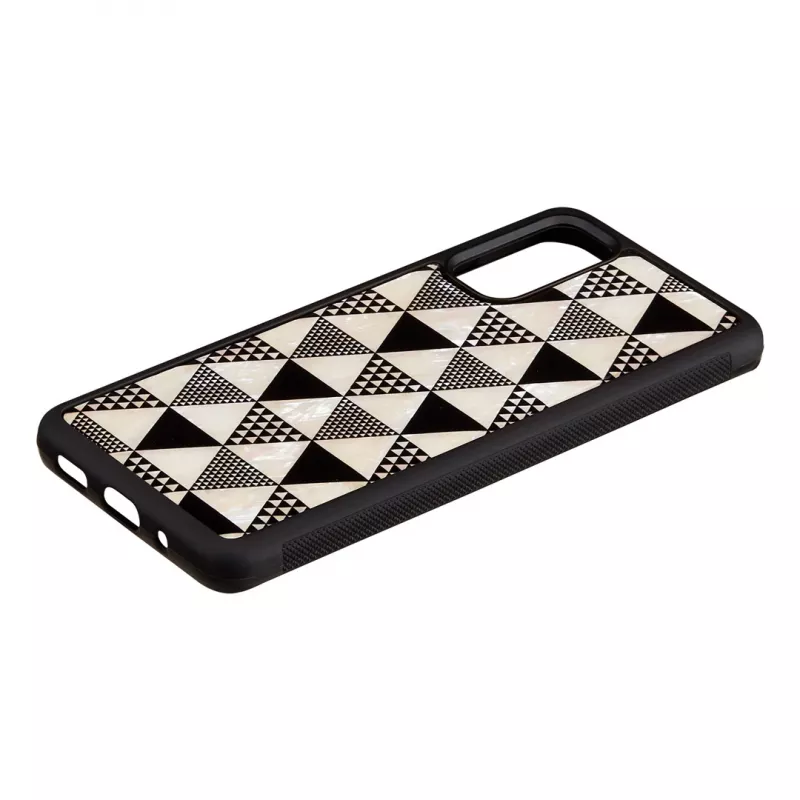 Capa de proteção iKins para Samsung Galaxy S20 – estrutura piramidal, preto
