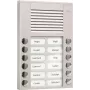 Posto de porta áudio PES12-EN04 12 botões 2 filas saliente prateado (PES12-EN04)