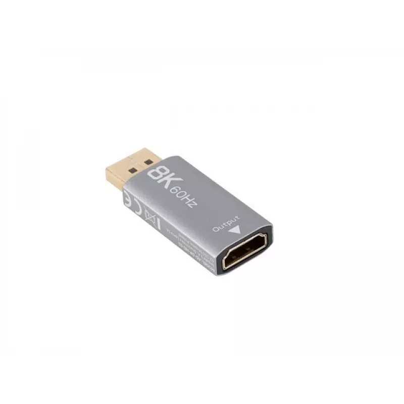 Adaptador de cabo de vídeo Lanberg AD-DP-HD-03 0 m DisplayPort HDMI prateado