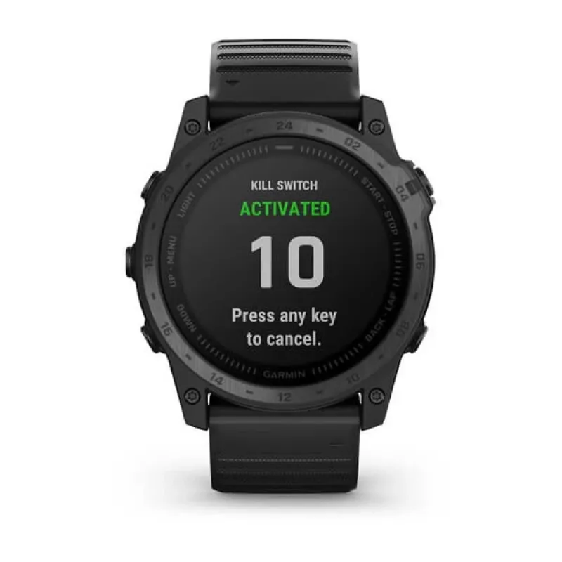 Garmin tactix 7 Standard Edition 010-02704-01 smartwatch GPS, 51 mm, ecrã de 3,56 cm (1,4"), polímero reforçado com fibra, bracelete de silicone, preto