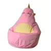Pufe saco Sako unicórnio rosa XL 130 x 90 cm