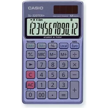 Calculadora Casio SL-320TER+ básica azul