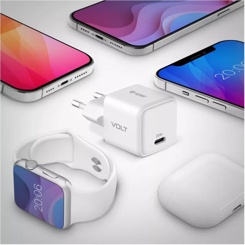 Fonte de alimentação USB‑C YENKEE YAC G20 20W 3A Power Delivery