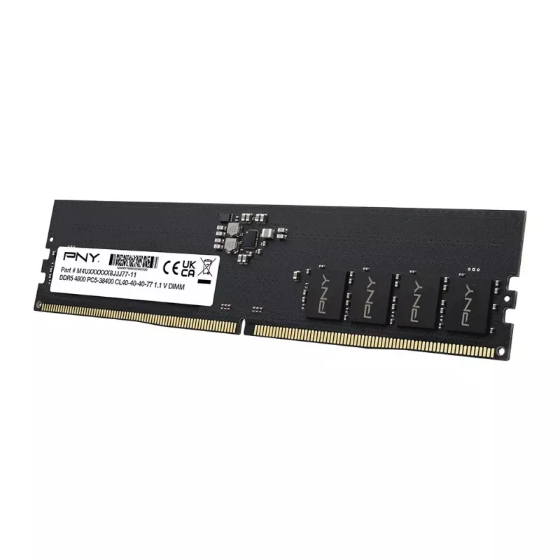 Memória RAM para desktop PNY 8GB DDR5 5600 DIMM (MD8GSD55600-SB)