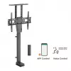 Suporte de chão Maclean MC-866T para TV com elevação elétrica motorizada inteligente TUYA app móvel Alexa Google Home 37''-80'' 60kg armário VESA (ficha UE)
