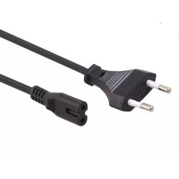 Maclean MCTV-809 Cabo de alimentação de ficha EU para Figure-8 (C7), 1,5 m