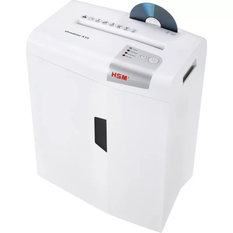 Destruidora de documentos HSM shredstar X10, 4,5 x 30 mm + mecanismo de corte de CD separado