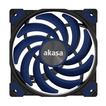 Ventoinha Akasa Alucia XS12 120 mm preta azul 700-2000 RPM HDB