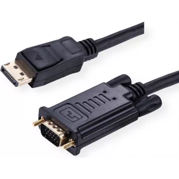 Value 11.99.5803 adaptador de cabo de vídeo 3 m DisplayPort VGA (D-Sub) preto (11.99.5803)