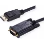 Value 11.99.5803 adaptador de cabo de vídeo 3 m DisplayPort VGA (D-Sub) preto (11.99.5803)