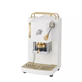 Máquina de café expresso Faber Pro Essential 3.0 para cápsulas E.S.E., branca / latão