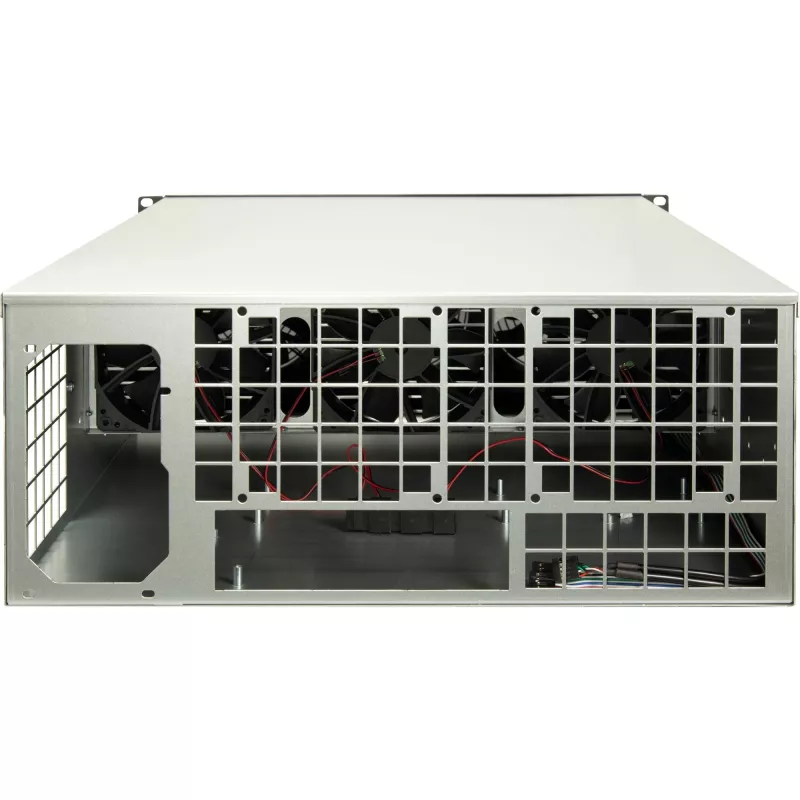 Caixa de computador Inter-Tech 88887236 rack preto, cinzento