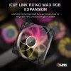 Ventoinha Corsair iCUE LINK RX140 MAX RGB 14 cm preto 300–1600 rpm