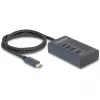 DeLOCK 64189 hub USB Type-C 10000 Mbit/s azul metal
