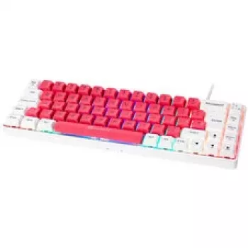 Teclado gaming GAMIAC TKL69G SF, Kailh azul - branco/vermelho