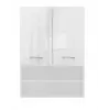 Armário de casa de banho Topeshop POLA MINI DK em branco brilhante branco