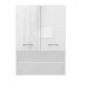 Armário de casa de banho Topeshop POLA MINI DK em branco brilhante branco