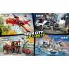 Brinquedo de construção LEGO City Quartel dos Bombeiros com veículo de escada giratória 60414 — 843 peças, 5 minifiguras, 220×320×140 mm