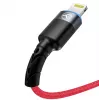 Cabo de dados USB para Lightning Tellur, 3A, 1,2 m, indicador LED, vermelho