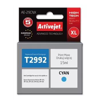 Tinta Activejet AE-29CNX (substituto para Epson 29XL T2992; Supreme; 15 ml; ciano)