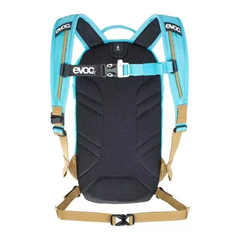 Mochila desportiva EVOC Joyride 4 azul dourado 5L 2L reservatório de água