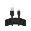 Belkin BOOST CHARGE Flex cabo USB-A para Lightning CAA008BT1MBK, 1 m, preto