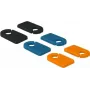 Marcador de cabos DeLOCK 18293 preto azul laranja
