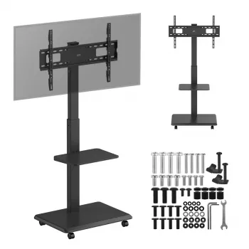 Suporte de TV ergo office ER-304 B, capacidade máx. 50 kg, VESA 600x400