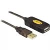 Cabo USB DeLOCK 30 m USB2.0 USB A preto