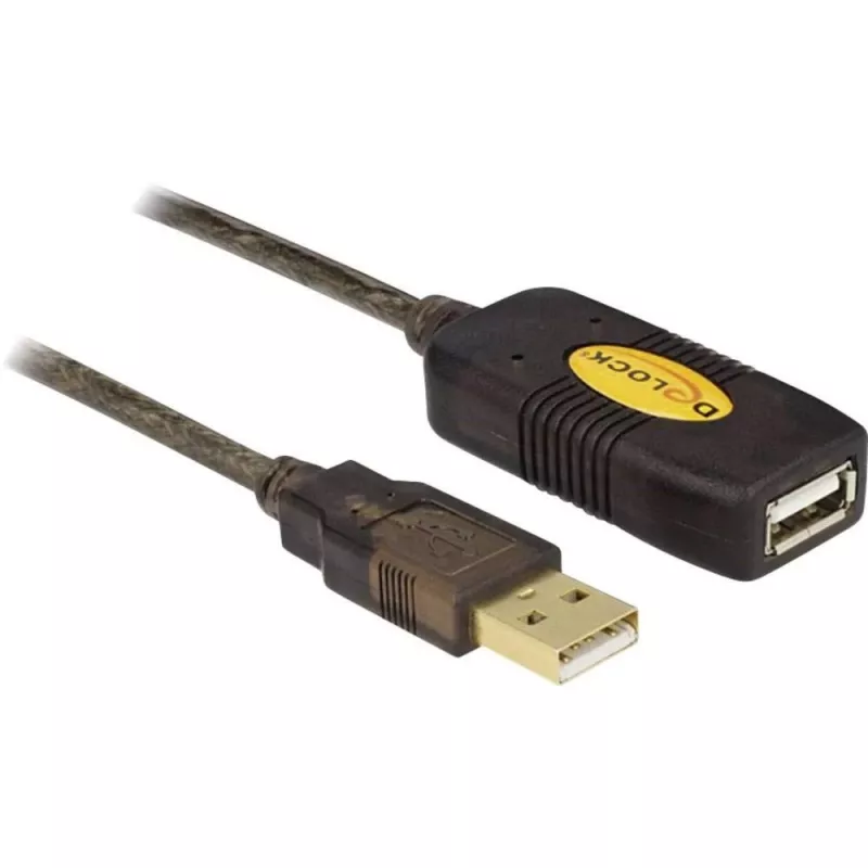 Cabo USB DeLOCK 30 m USB2.0 USB A preto