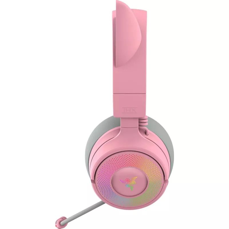 Razer Kraken Kitty V3 Pro - Headset Quartz Com fios e sem fios Arco de cabeça Gaming USB Type-A Bluetooth Rosa
