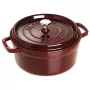 Panela redonda de ferro fundido Staub 3,8 L vermelho granada – capacidade de 3,8 L, interior esmaltado
